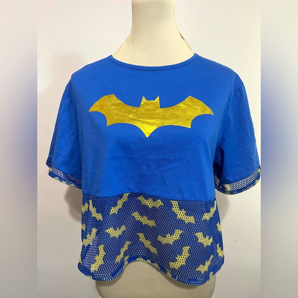 COPY - Batgirl Shirt Women  Size Small Medium Blue DC Comics Batman Cosplay Fan